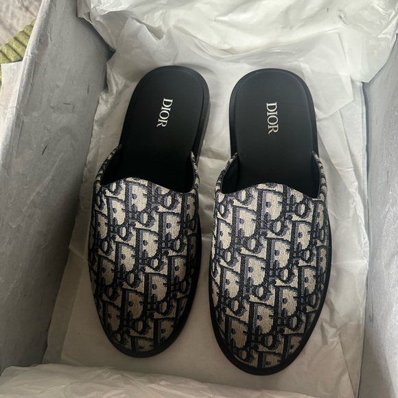 Dior Black and Tan Sole Sandals - Picture 1 of 5